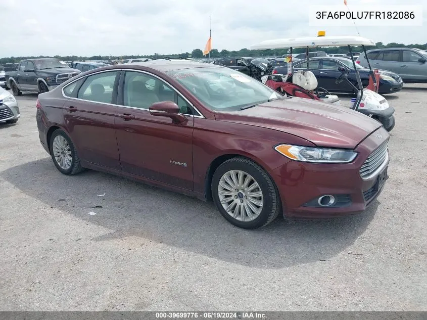 2015 Ford Fusion Hybrid Se VIN: 3FA6P0LU7FR182086 Lot: 39699776