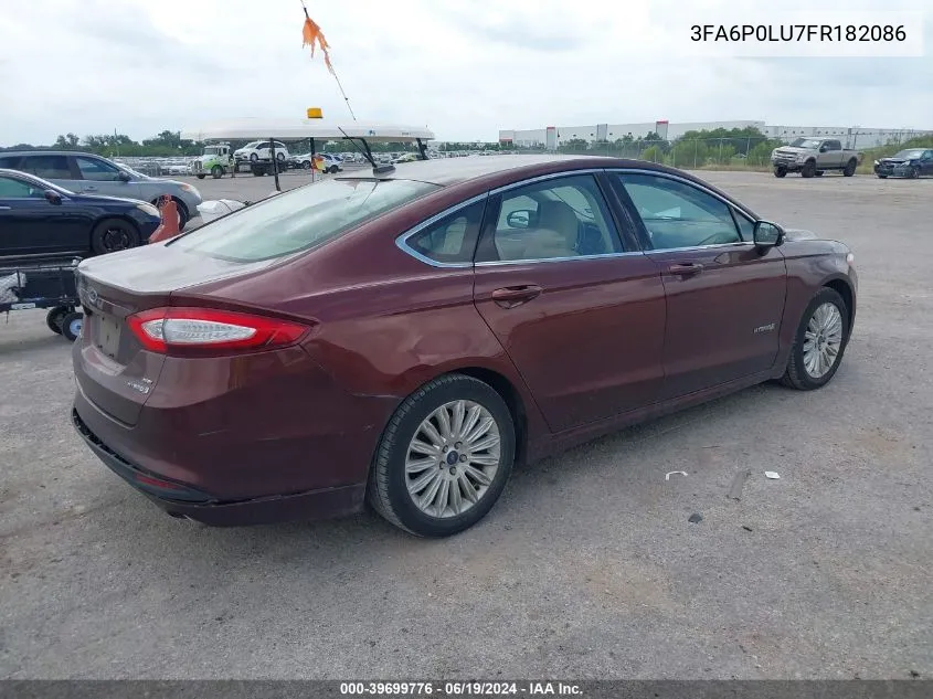 2015 Ford Fusion Hybrid Se VIN: 3FA6P0LU7FR182086 Lot: 39699776