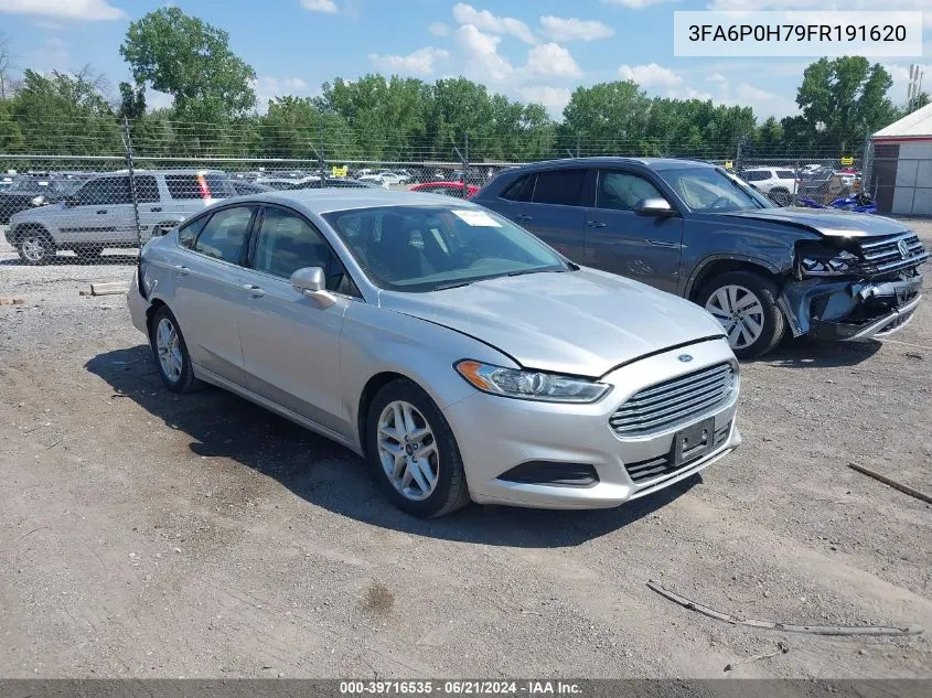 2015 Ford Fusion Se VIN: 3FA6P0H79FR191620 Lot: 39716535