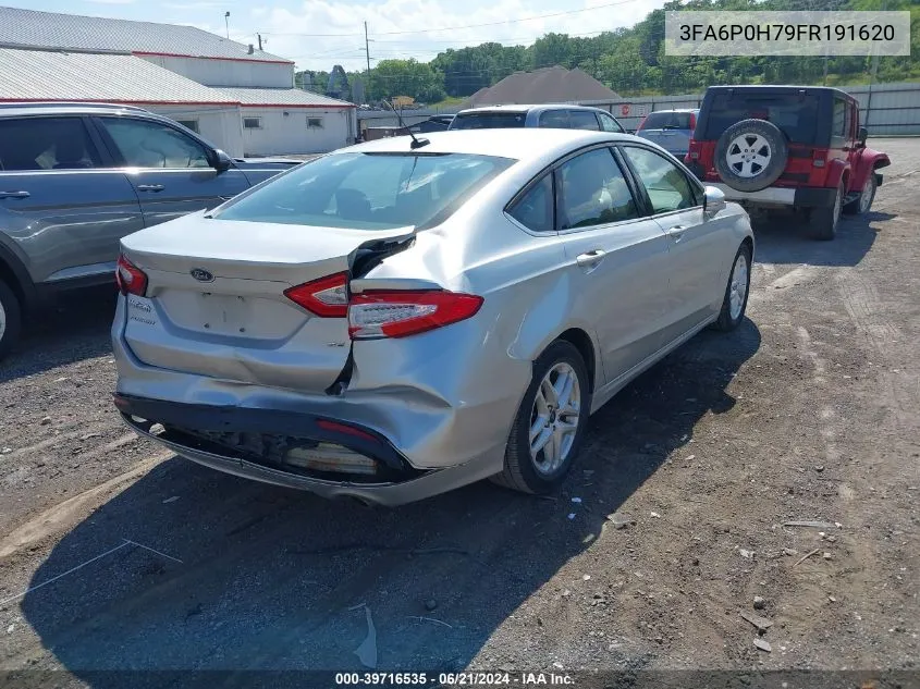 2015 Ford Fusion Se VIN: 3FA6P0H79FR191620 Lot: 39716535