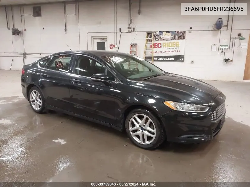 2015 Ford Fusion Se VIN: 3FA6P0HD6FR236695 Lot: 39759843