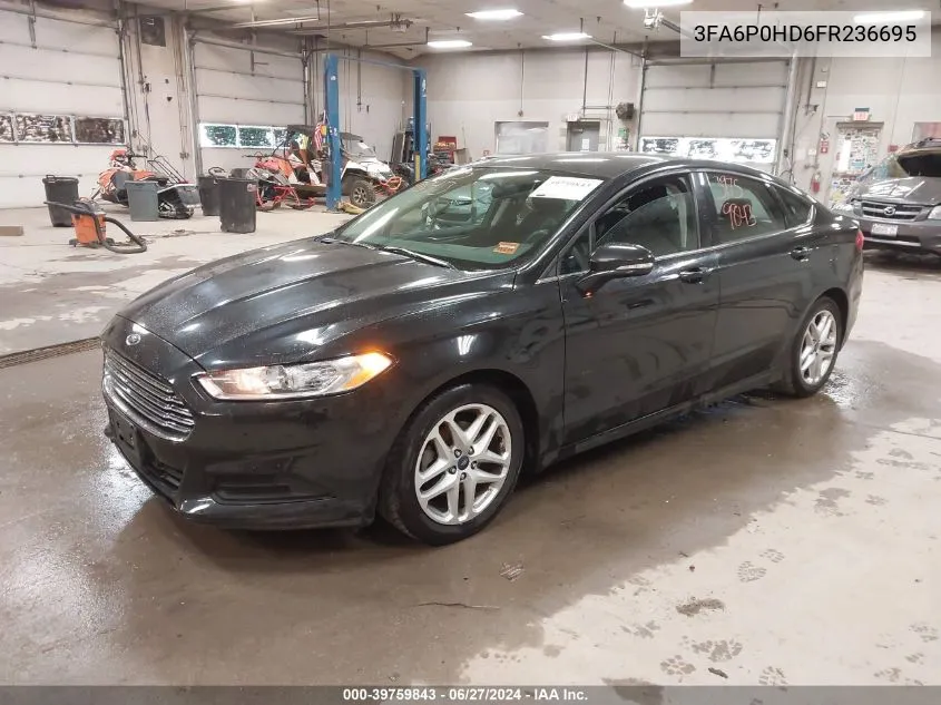 2015 Ford Fusion Se VIN: 3FA6P0HD6FR236695 Lot: 39759843