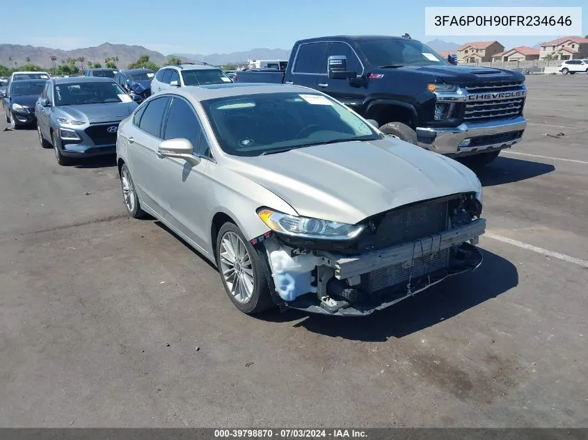 2015 Ford Fusion Se VIN: 3FA6P0H90FR234646 Lot: 39798870