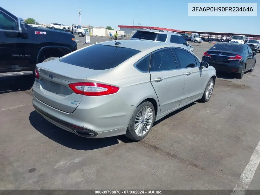 2015 Ford Fusion Se VIN: 3FA6P0H90FR234646 Lot: 39798870