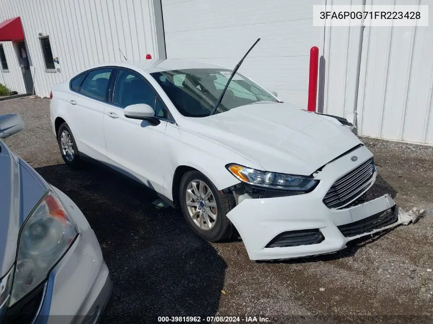 2015 Ford Fusion S VIN: 3FA6P0G71FR223428 Lot: 39815962