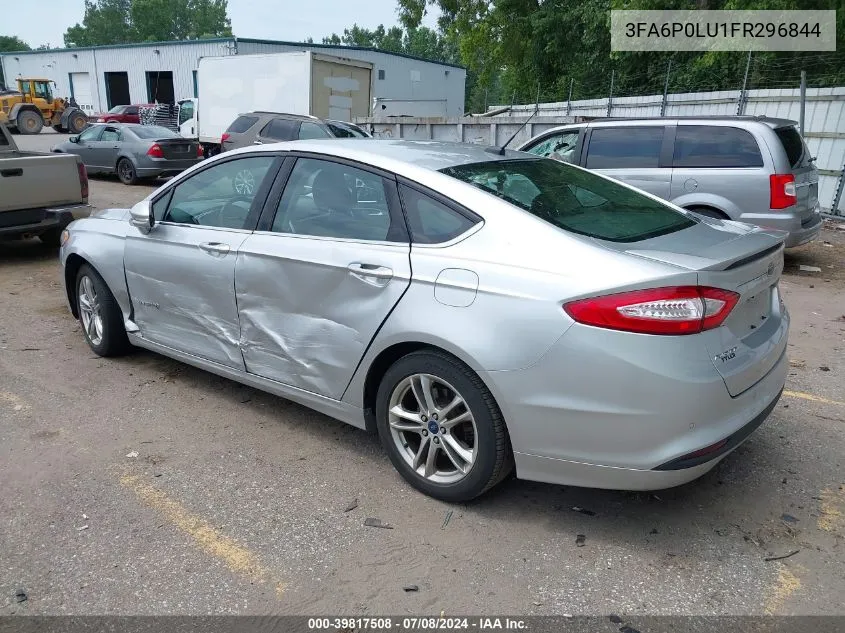 3FA6P0LU1FR296844 2015 Ford Fusion Hybrid Se