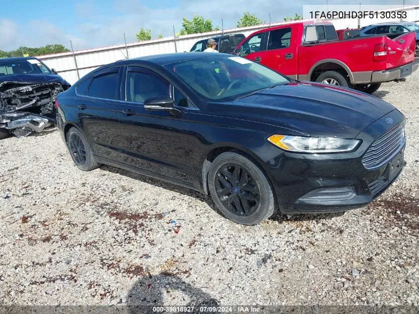 2015 Ford Fusion Se VIN: 1FA6P0HD3F5130353 Lot: 39818927