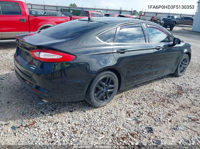 1FA6P0HD3F5130353 2015 Ford Fusion Se