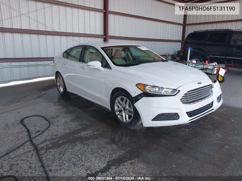 1FA6P0HD6F5131190 2015 Ford Fusion Se