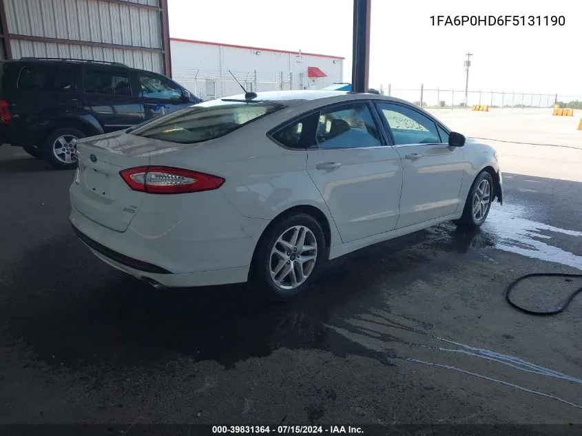 1FA6P0HD6F5131190 2015 Ford Fusion Se