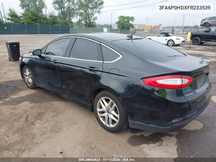 3FA6P0HDXFR233539 2015 Ford Fusion Se