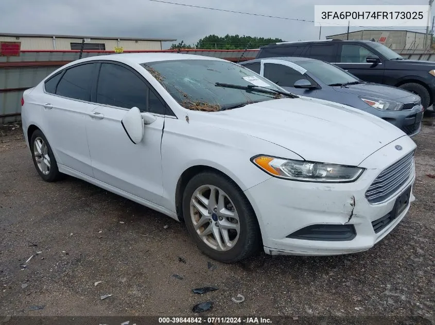 3FA6P0H74FR173025 2015 Ford Fusion Se