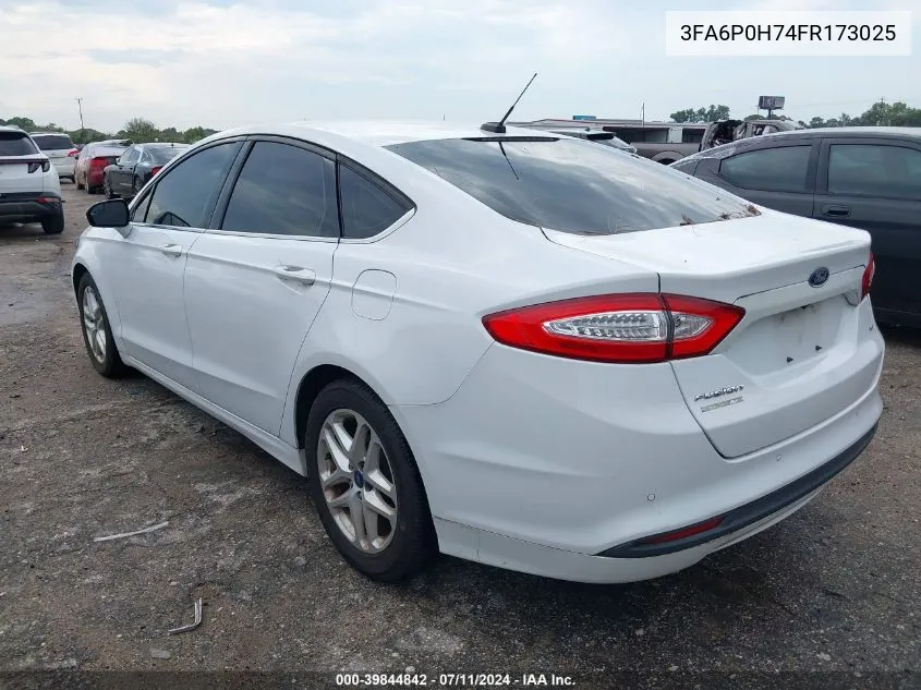 3FA6P0H74FR173025 2015 Ford Fusion Se