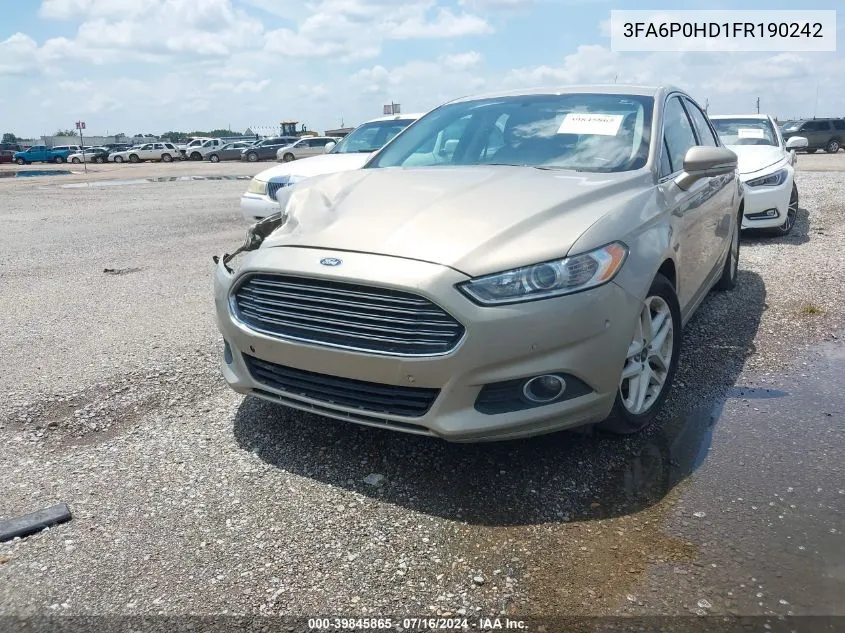 3FA6P0HD1FR190242 2015 Ford Fusion Se