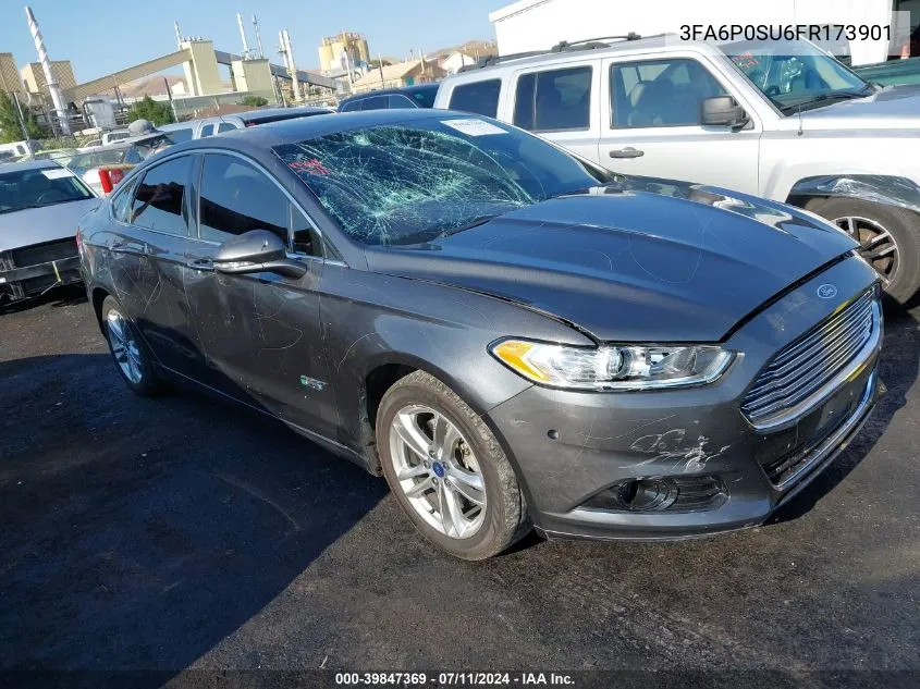 2015 Ford Fusion Energi Titanium VIN: 3FA6P0SU6FR173901 Lot: 39847369