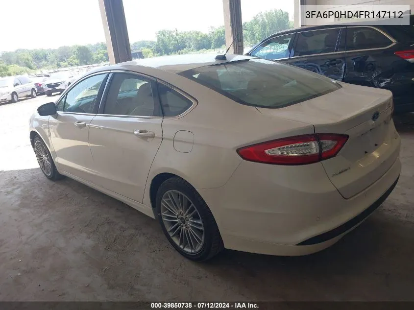 3FA6P0HD4FR147112 2015 Ford Fusion Se