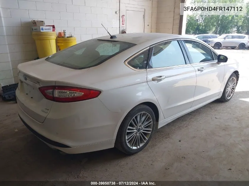 3FA6P0HD4FR147112 2015 Ford Fusion Se