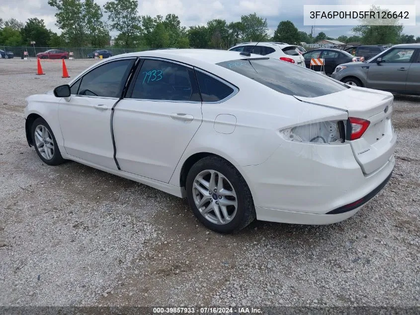 3FA6P0HD5FR126642 2015 Ford Fusion Se