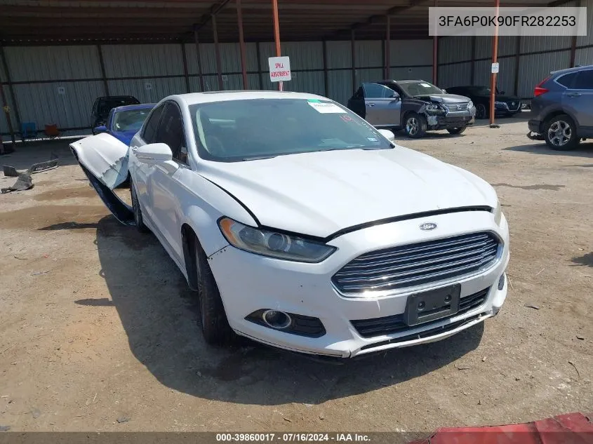 2015 Ford Fusion Titanium VIN: 3FA6P0K90FR282253 Lot: 39860017