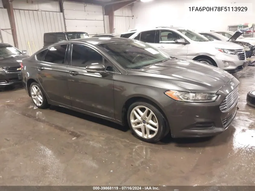 2015 Ford Fusion Se VIN: 1FA6P0H78F5113929 Lot: 39868119