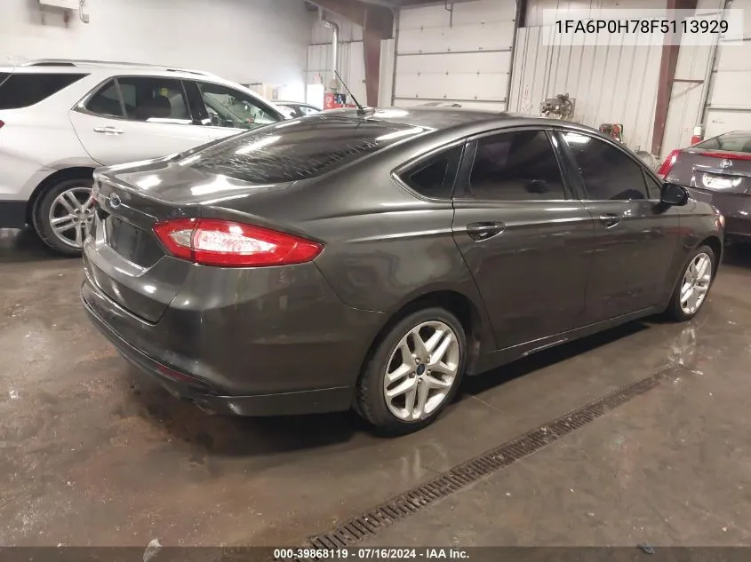 1FA6P0H78F5113929 2015 Ford Fusion Se