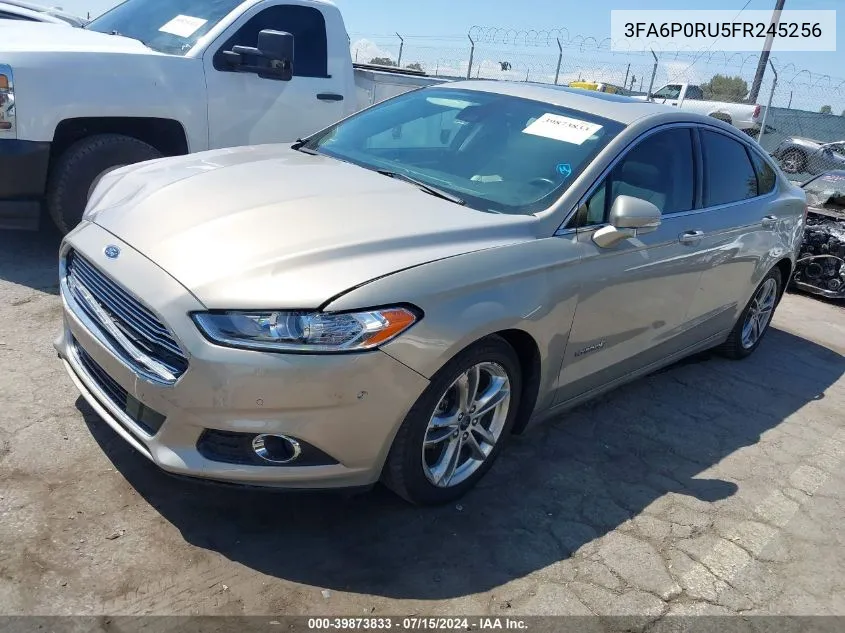 2015 Ford Fusion Titanium Hybrid VIN: 3FA6P0RU5FR245256 Lot: 39873833