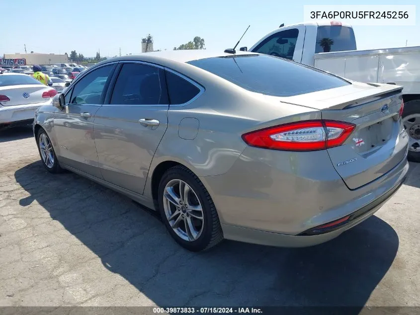 3FA6P0RU5FR245256 2015 Ford Fusion Titanium Hybrid