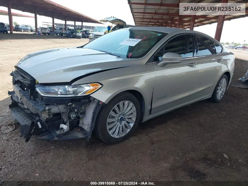 2015 Ford Fusion Hybrid Se VIN: 3FA6P0LU0FR235162 Lot: 39915069