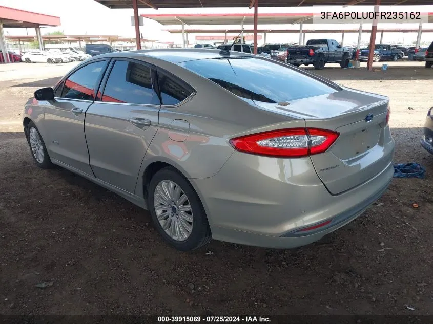 2015 Ford Fusion Hybrid Se VIN: 3FA6P0LU0FR235162 Lot: 39915069