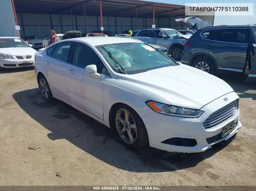 1FA6P0H77F5110388 2015 Ford Fusion Se