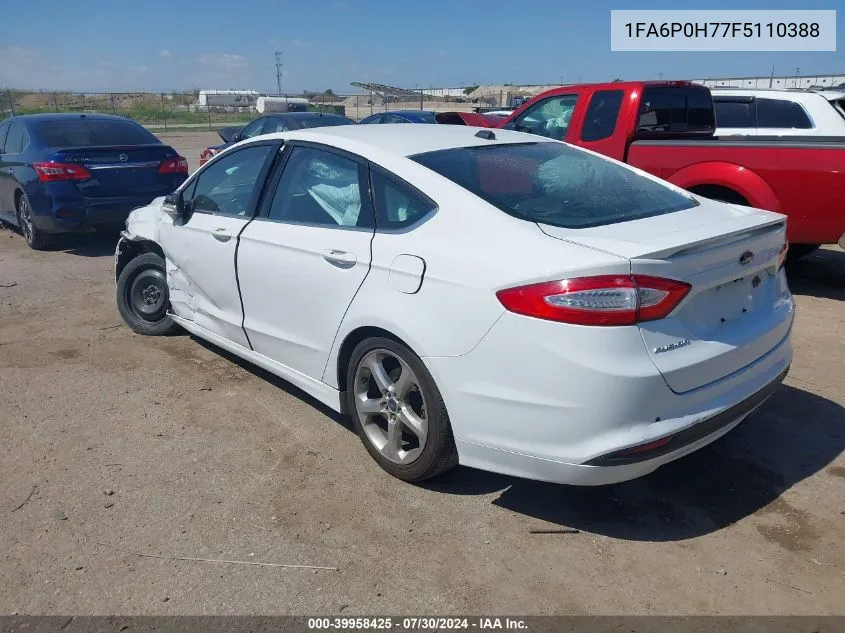 1FA6P0H77F5110388 2015 Ford Fusion Se