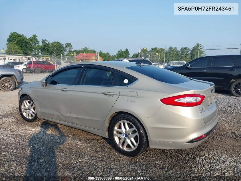 3FA6P0H72FR243461 2015 Ford Fusion Se