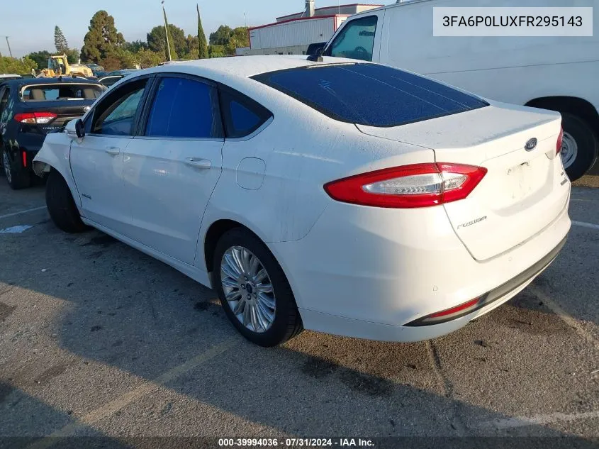 3FA6P0LUXFR295143 2015 Ford Fusion Hybrid Se