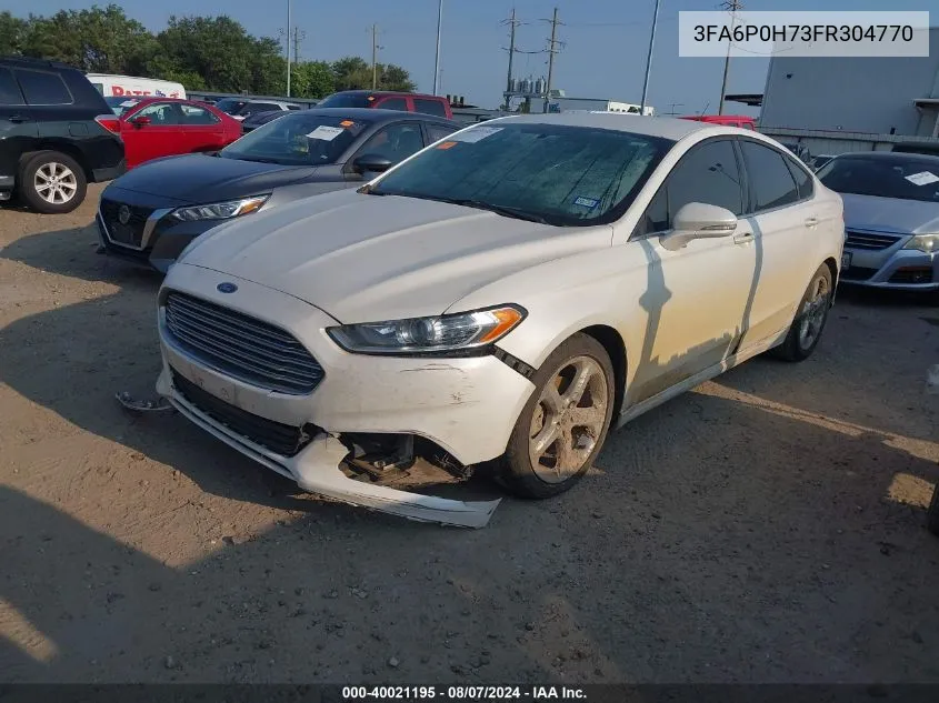 2015 Ford Fusion Se VIN: 3FA6P0H73FR304770 Lot: 40021195