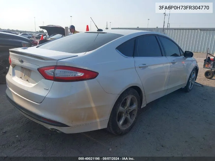 3FA6P0H73FR304770 2015 Ford Fusion Se