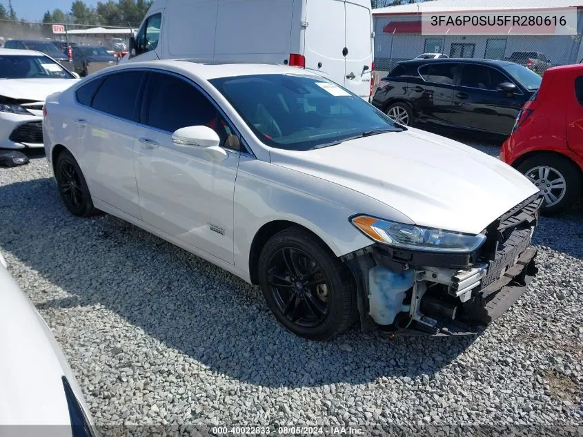 3FA6P0SU5FR280616 2015 Ford Fusion Energi Titanium