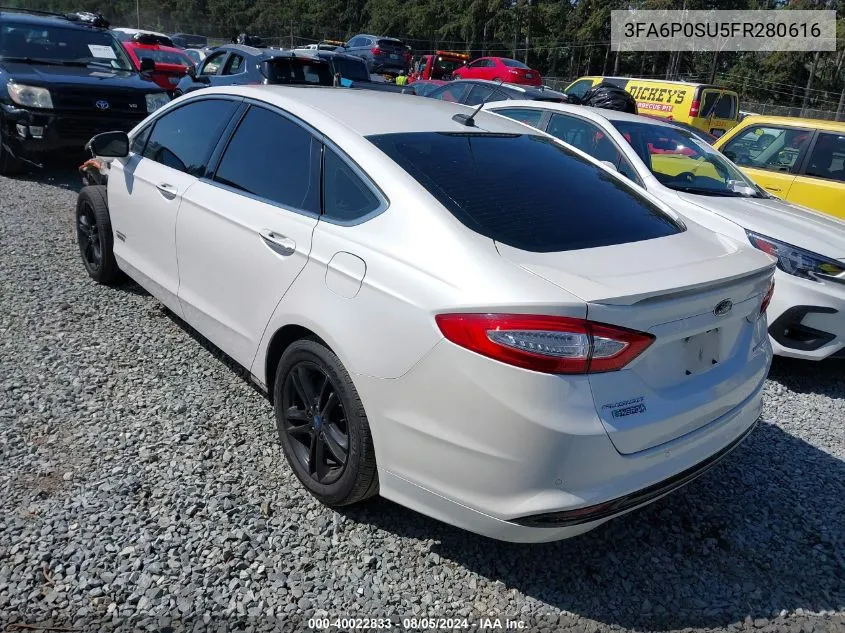 3FA6P0SU5FR280616 2015 Ford Fusion Energi Titanium