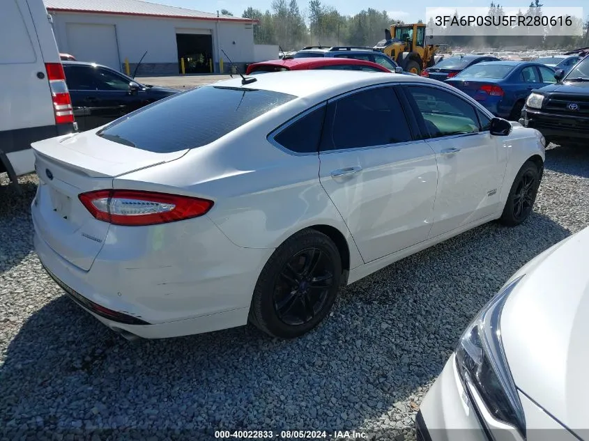 3FA6P0SU5FR280616 2015 Ford Fusion Energi Titanium