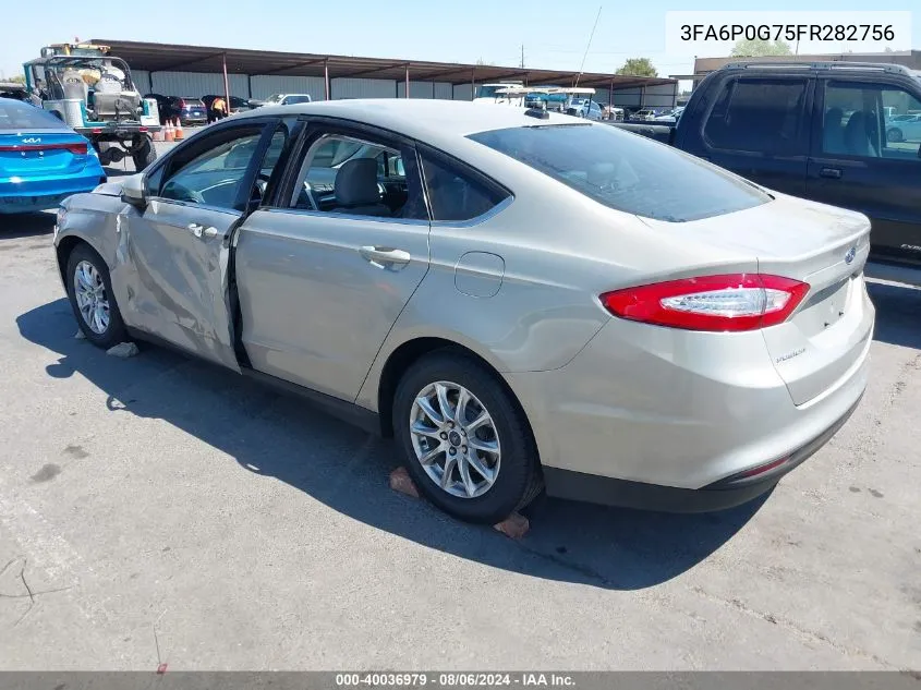 3FA6P0G75FR282756 2015 Ford Fusion S