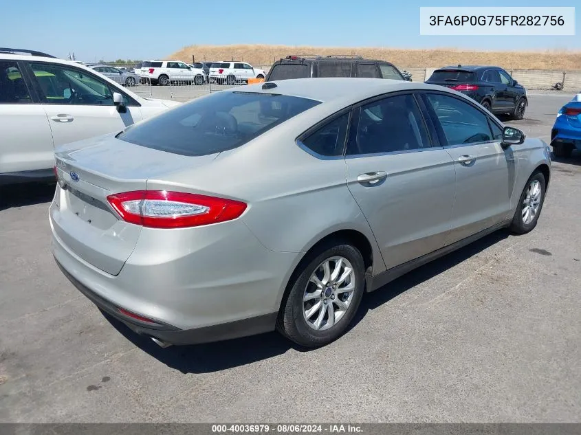 3FA6P0G75FR282756 2015 Ford Fusion S