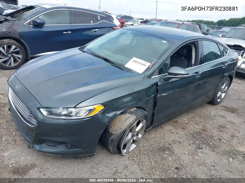 3FA6P0H73FR230881 2015 Ford Fusion Se