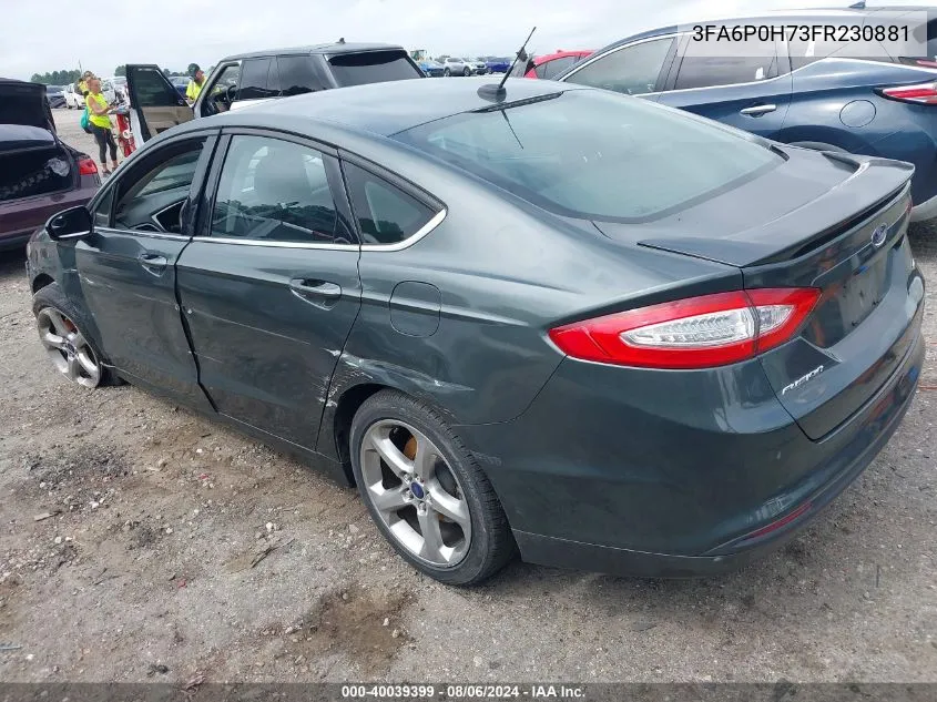 3FA6P0H73FR230881 2015 Ford Fusion Se