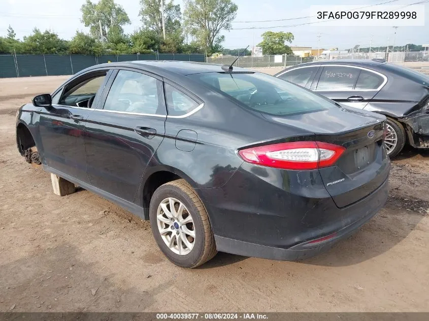 3FA6P0G79FR289998 2015 Ford Fusion S