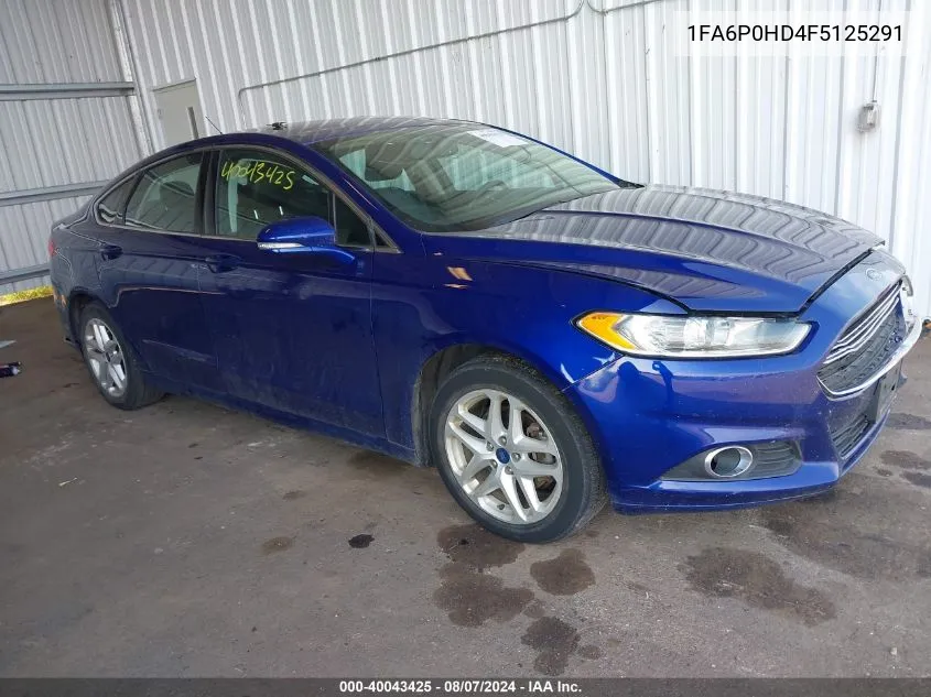 1FA6P0HD4F5125291 2015 Ford Fusion Se