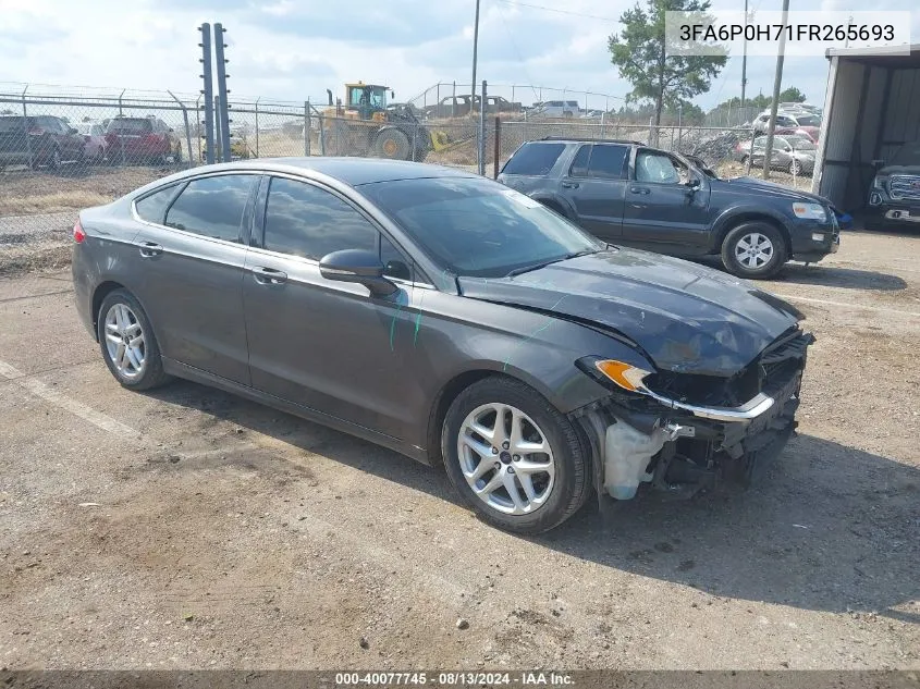 3FA6P0H71FR265693 2015 Ford Fusion Se