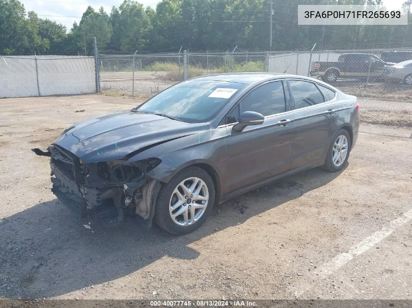 3FA6P0H71FR265693 2015 Ford Fusion Se