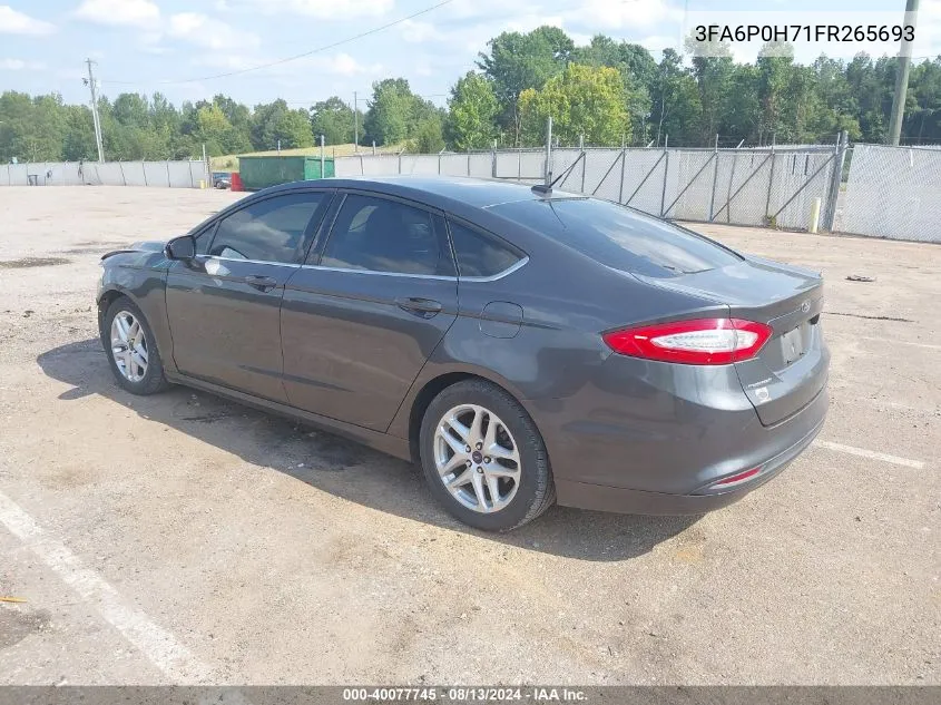 3FA6P0H71FR265693 2015 Ford Fusion Se