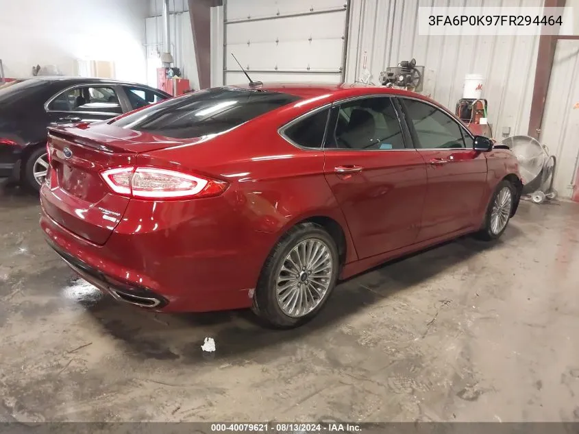 2015 Ford Fusion Titanium VIN: 3FA6P0K97FR294464 Lot: 40079621