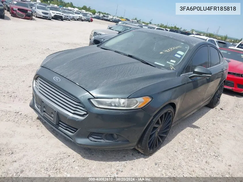 2015 Ford Fusion Hybrid Se VIN: 3FA6P0LU4FR185818 Lot: 40082610