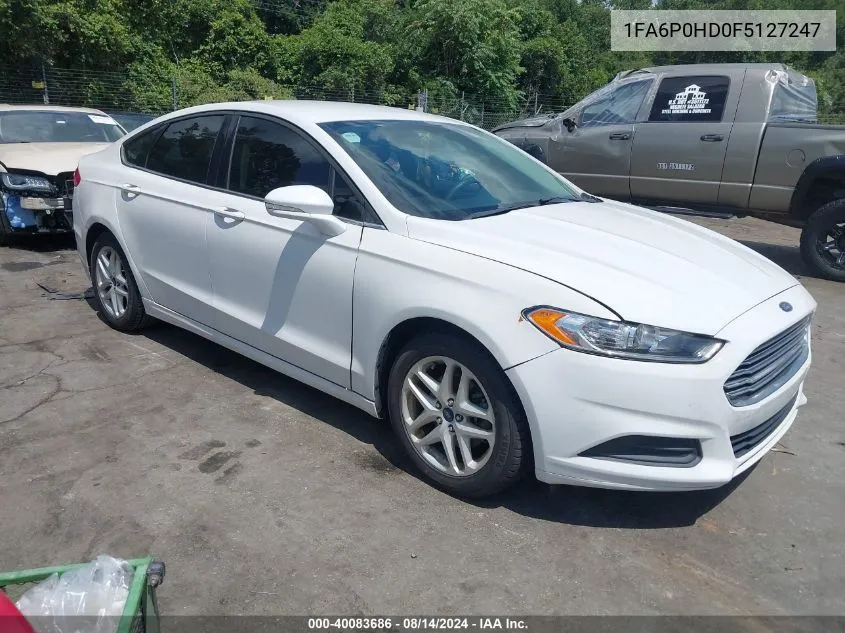 2015 Ford Fusion Se VIN: 1FA6P0HD0F5127247 Lot: 40083686